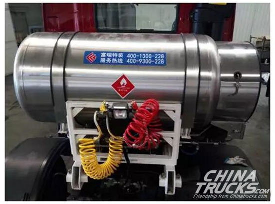 Dayun Launched CNG Truck with 750/995L Large Volume Cylinder