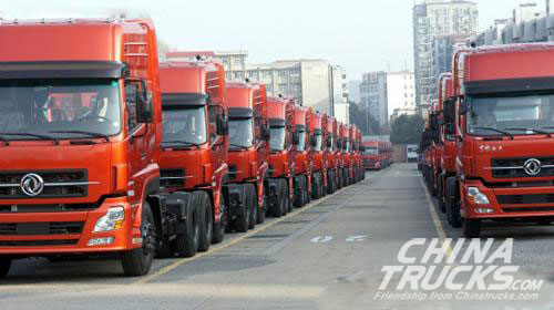Dongfeng Daily Production Reached 600 Trucks in the First Work Day