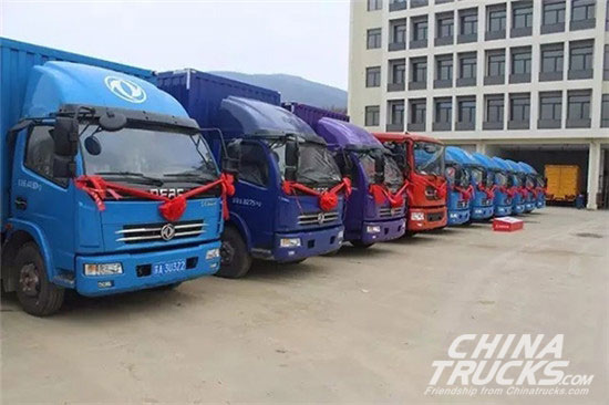  500 Dongfeng V5 Light Truck Delivered to Nanjing Kaseao