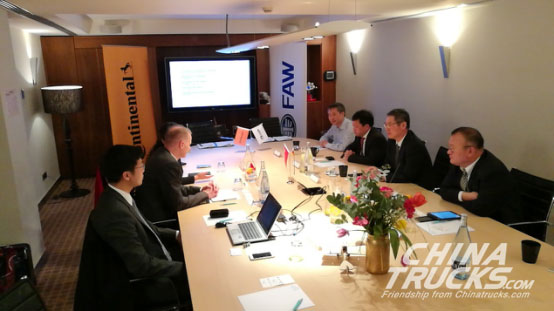 FAW Jiefang Signs Agreement with Continental AG
