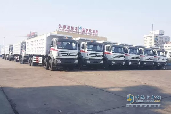 First Batch of 50 Beiben Dumpers Exports to Indonesia