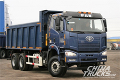 FAW Jiefang Presents Two Updated Dump Trucks on Russian COMTRANS 2017