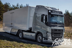 Volvo Demonstrates Self-driving-truck in Beijing