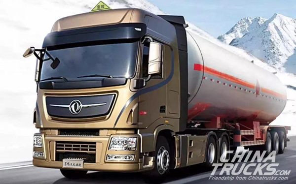 China's First Dongfeng KX ISZ520 Dangerous Article Transport Vehicles Delivered