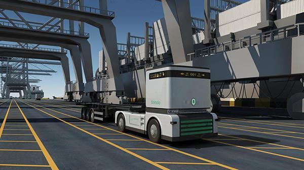 World's First Electric Self-driving Heavy Truck Debuts in Shanghai, China