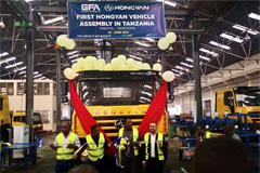 First Hongyan Vehicle Assembly in Tanzania