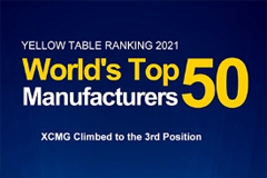 XCMG Makes Global Top Three on KHL’s Yellow Table 2021 for the First Time