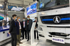 Beiben Exhibited Full Electric Tractor Head at China Manufacturing Expo