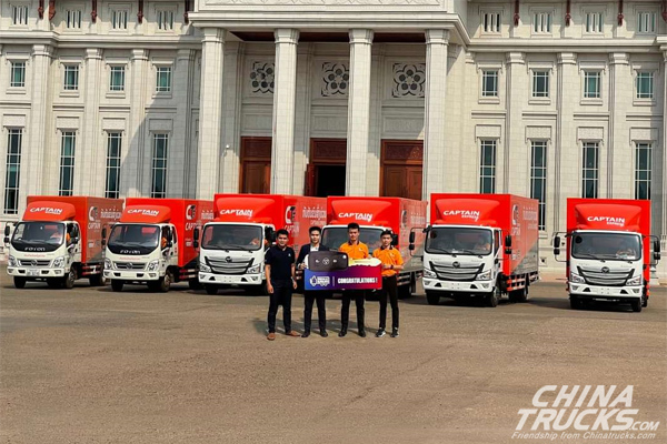 6 FOTON AUMARK Were Delivered to Captain Express in Laos to Advance Logistics 