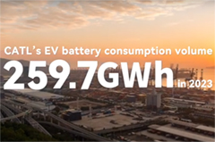 CATL Ranked First in 2023 EV Battery Consumption Volume for 7 Years