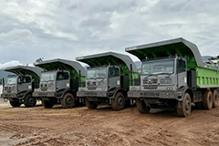 XCMG Exports a Large Batch of Electric Mining Trucks to Africa