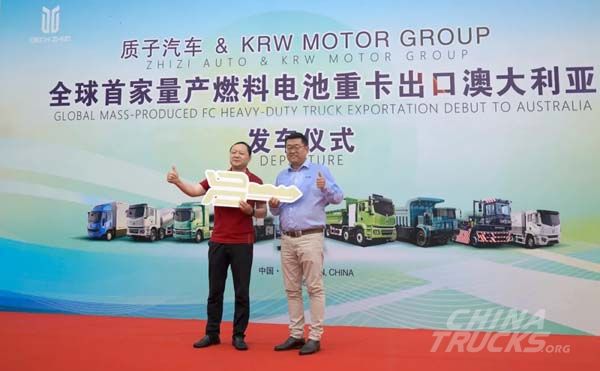 Zhizi Auto Ships First Hydrogen Trucks to Australia, Expands International Presence