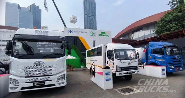 FAW TRUCKS Showcases Flagship Models at Mining Indonesia 2025