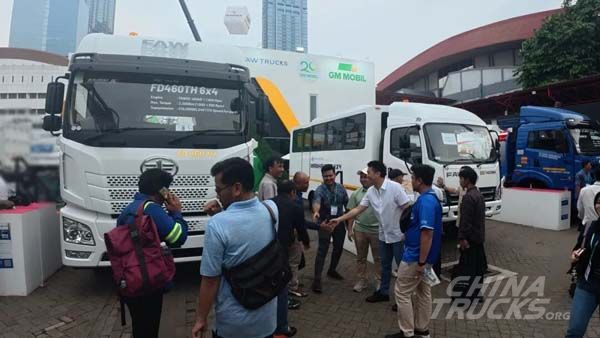 FAW TRUCKS Showcases Flagship Models at Mining Indonesia 2025