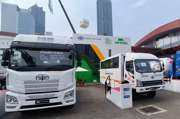 FAW TRUCKS Showcases Flagship Models at Mining Indonesia 2025