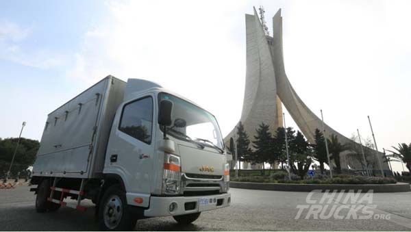 JAC Rolls Out First High-End Light Truck at Overseas KD Plant in Algeria