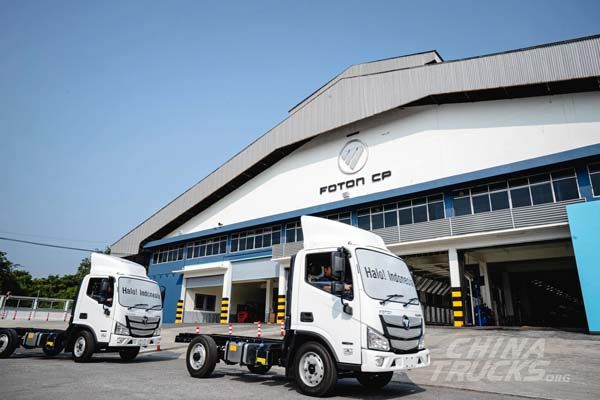 Foton Exports First Batch of Thailand-Built Light Trucks to Indonesia