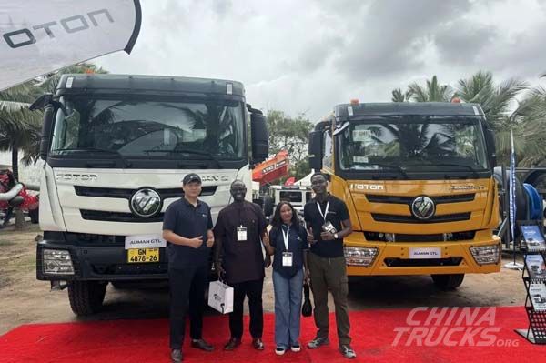 Foton Showcases Heavy-Duty Trucks at West African Mining & Power Expo in Ghana