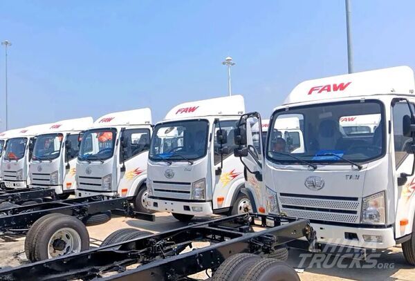 FAW TRUCKS to Ship 78 Tiger VR Light Trucks to Southeast Asia