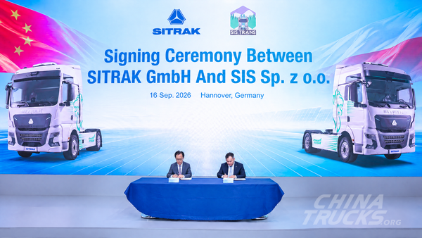 IAA Hannover: Sinotruk Signs SIS of Poland as Regional Dealer