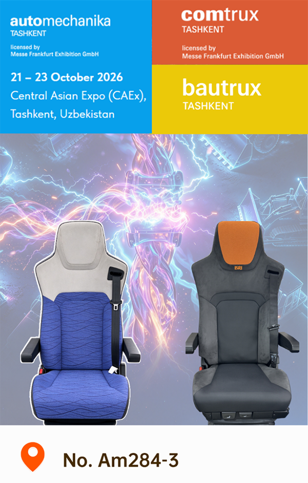 The World's Most Popular ISRI Commercial Vehicle Seats to Debut at Automechanika Tashkent 2026