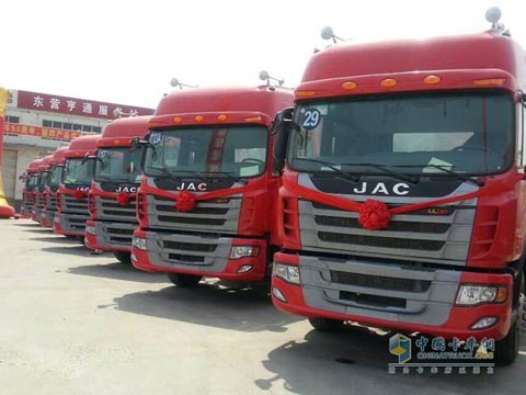 50 JAC Genlyon Heavy Trucks Delivered to Shandong Haida Company