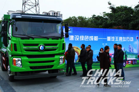 SINOTRUK Wangpai Won Orders of 46 Intelligent Green Muck Trucks in Chengdu Appra